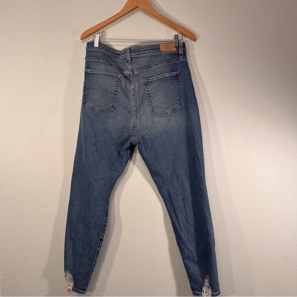 7 FAM For All Mankind Button Fly Classic Blue Women's Jeans Size 32 - Picture 10 of 13